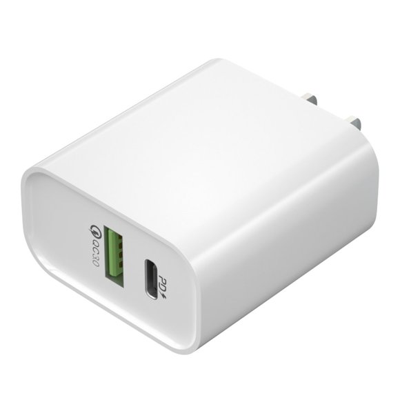 18W Fast Charging USB-C Wall Adapter (Two-port) - Picture 3 of 5
